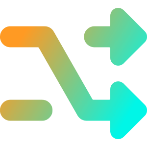 Shuffle Icon from Core Gradient - Free Set