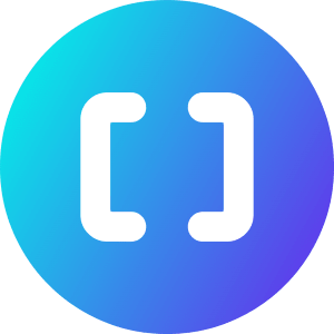 Square Brackets Circle Icon from Core Gradient - Free Set