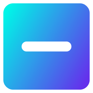 Subtract Square Icon from Core Gradient - Free Set