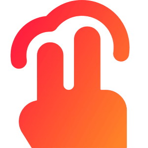 Two Finger Tap Icon from Core Gradient - Free Set