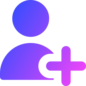 User Add Plus Icon from Core Gradient - Free Set