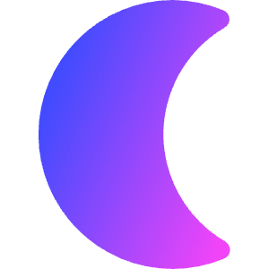 Waning Cresent Moon Icon from Core Gradient - Free Set