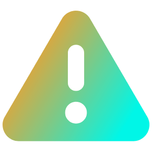 Warning Triangle Icon from Core Gradient - Free Set