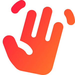 Waving Hand Icon from Core Gradient - Free Set