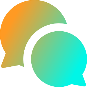 Chat Two Bubbles Oval Icon from Core Gradient - Free Set