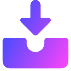 Inbox Tray 1 Icon from Core Gradient - Free Set