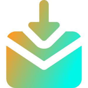Mail Incoming Icon from Core Gradient - Free Set