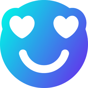 Smiley In Love Icon from Core Gradient - Free Set