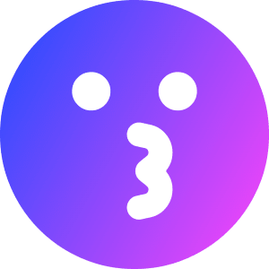 Smiley Kiss Icon from Core Gradient - Free Set