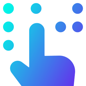 Braille Blind Icon from Core Gradient - Free Set