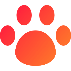 Pet Paw Icon from Core Gradient - Free Set