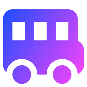 School Bus Side Icon from Core Gradient - Free Set