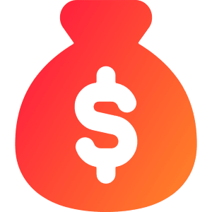 Bag Dollar Icon from Core Gradient - Free Set