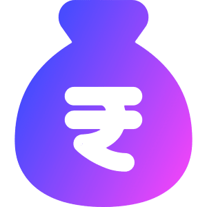 Bag Rupee Icon from Core Gradient - Free Set