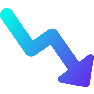 Graph Arrow Decrease Icon from Core Gradient - Free Set