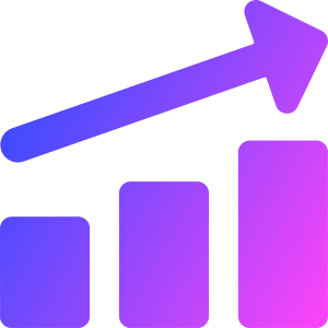 Graph Bar Increase Icon from Core Gradient - Free Set