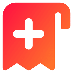 Receipt Add Icon from Core Gradient - Free Set