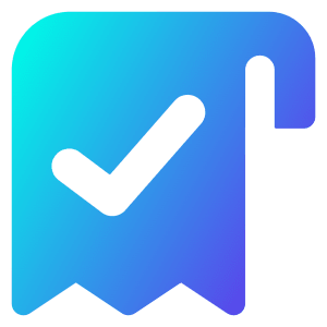 Receipt Check Icon from Core Gradient - Free Set