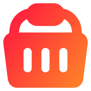 Shopping Basket 1 Icon from Core Gradient - Free Set