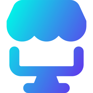 Store Computer Icon from Core Gradient - Free Set