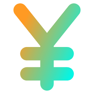 Yuan Yen Icon from Core Gradient - Free Set