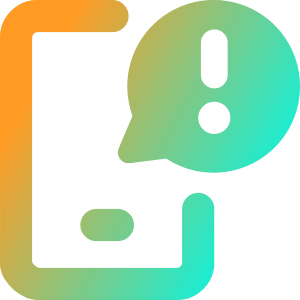 Notification Message Alert Icon from Core Gradient - Free Set
