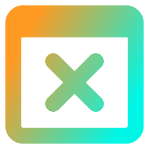 Browser Delete Icon from Core Gradient - Free Set