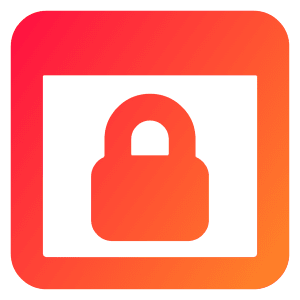 Browser Lock Icon from Core Gradient - Free Set