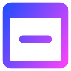 Browser Remove Icon from Core Gradient - Free Set