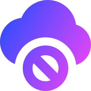 Cloud Block Icon from Core Gradient - Free Set