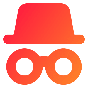 Incognito Mode Icon from Core Gradient - Free Set