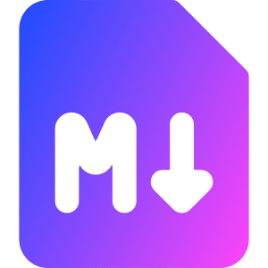 Markdown Document Programming Icon from Core Gradient - Free Set