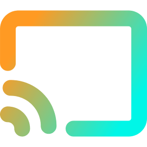 Screen Broadcast Icon from Core Gradient - Free Set