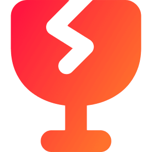 Fragile Icon from Core Gradient - Free Set