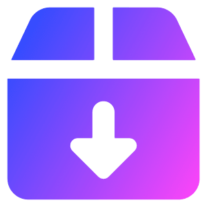 Shipment Download Icon from Core Gradient - Free Set