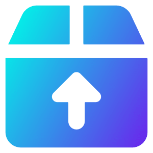 Shipment Upload Icon from Core Gradient - Free Set
