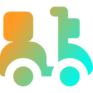 Transfer Motorcycle Icon from Core Gradient - Free Set