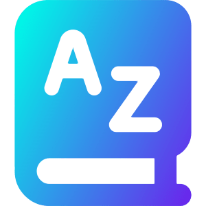 Dictionary Language Book Icon from Core Gradient - Free Set