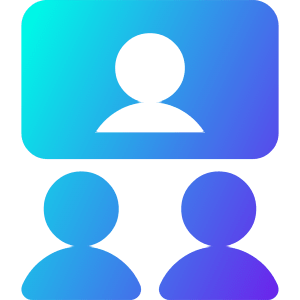 Group Meeting Call Icon from Core Gradient - Free Set