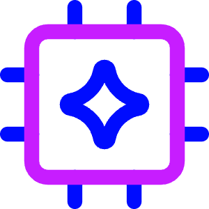 Ai Chip Spark Icon from Core Neon - Free Set