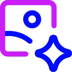 Ai Generate Landscape Image Spark Icon from Core Neon - Free Set