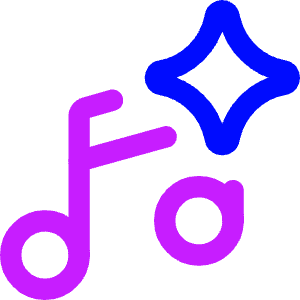 Ai Generate Music Spark Icon from Core Neon - Free Set