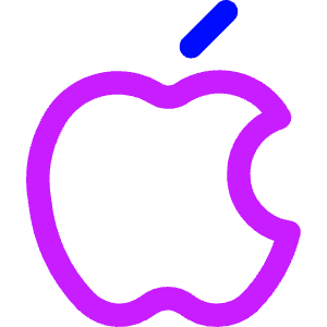 Apple Logo Icon from Core Neon - Free Set