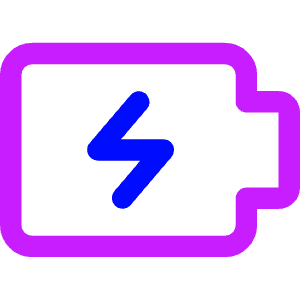 Battery Charging Icon from Core Neon - Free Set