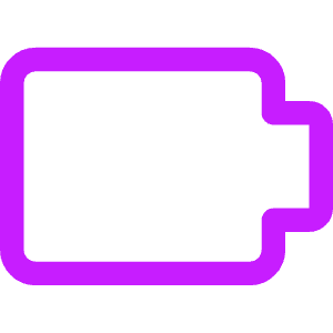 Battery Empty 1 Icon from Core Neon - Free Set