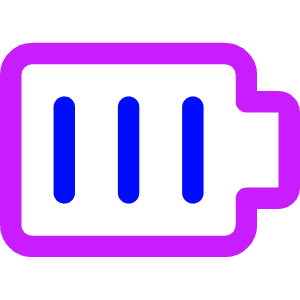 Battery Full 1 Icon from Core Neon - Free Set