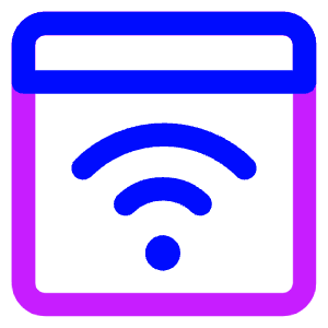 Browser Wifi Icon from Core Neon - Free Set