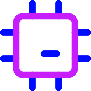 Computer Chip 1 Icon from Core Neon - Free Set