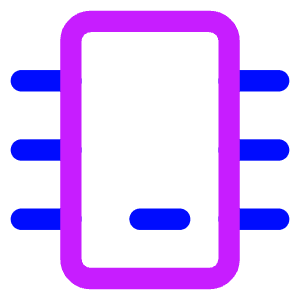 Computer Chip 2 Icon from Core Neon - Free Set
