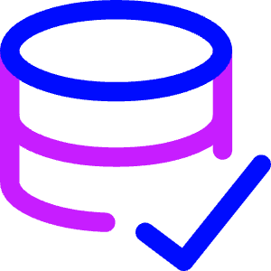 Database Check Icon from Core Neon - Free Set